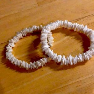 White bracelets